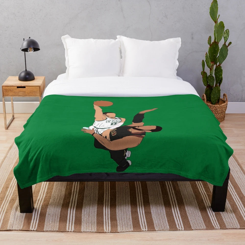 Jayson Tatum Slam Dunk Plush Blanket