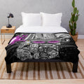 Plush blanket featuring a JDM-inspired engine design