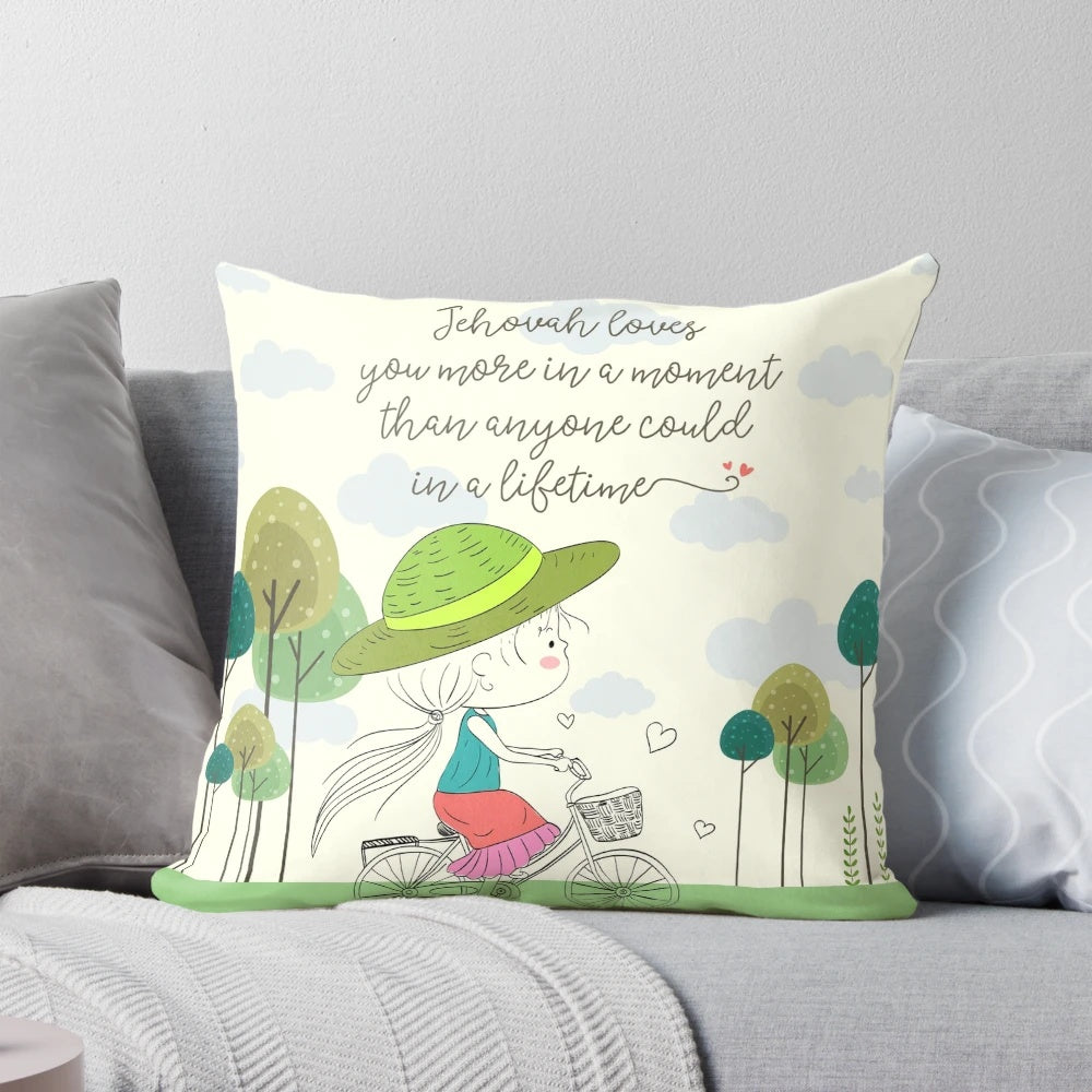 Jehovah Loves You - Inspirational JW Pillow