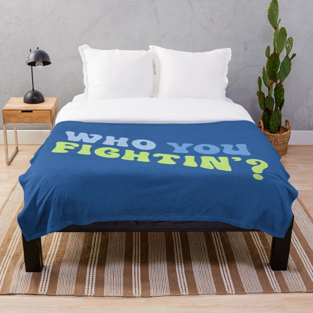 Jenna Marbles inspired plush blanket featuring Kermit and Peach designs