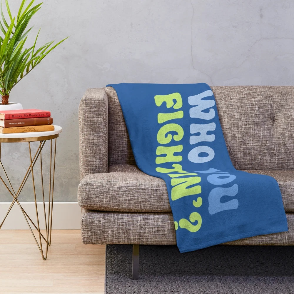 Jenna Marbles inspired plush blanket featuring Kermit and Peach designs