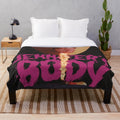 Jennifer's Body inspired plush blanket featuring the movie's iconic imagery