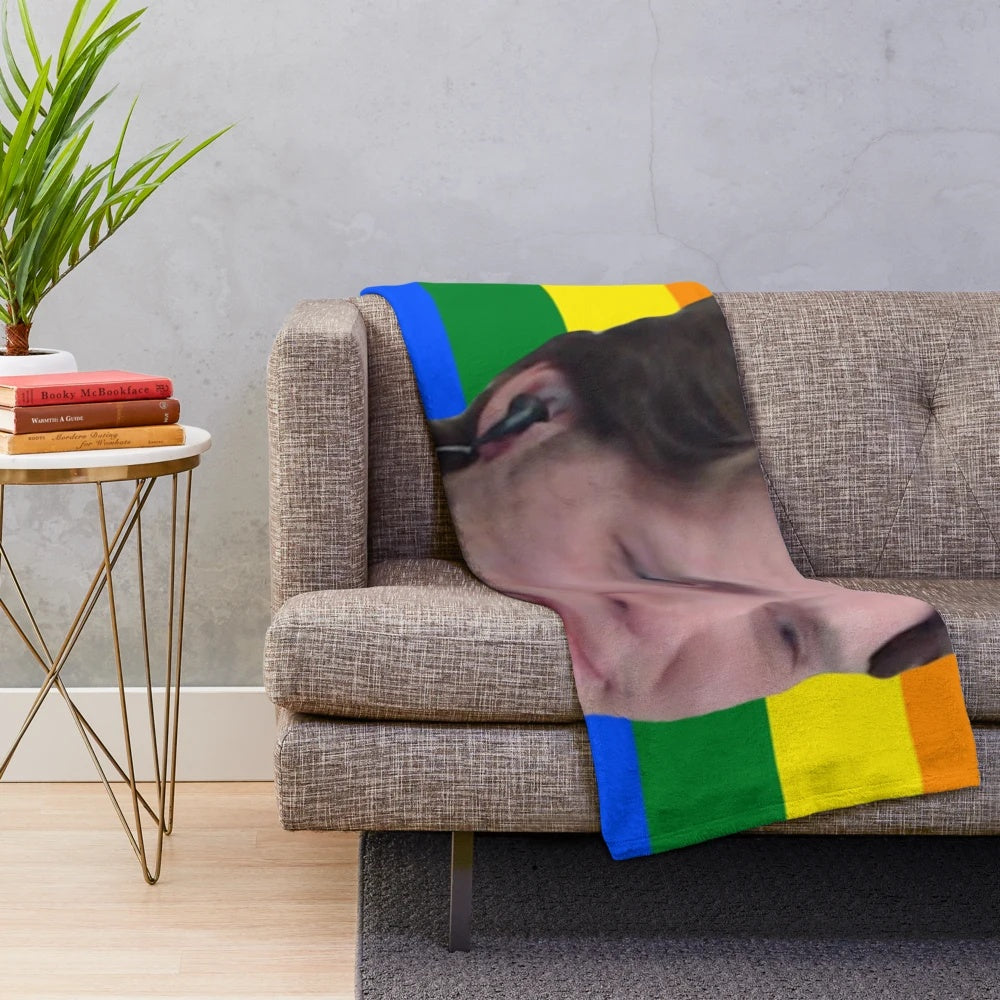 Jerma Inspired Crying Plush Blanket