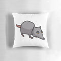 Plush pillow featuring the iconic "Giant Rat that Makes All of da Rules" from Jerma985's memes.