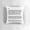 Jersey Shore Inspired Letter Pillow with Sammi Sweetheart Design