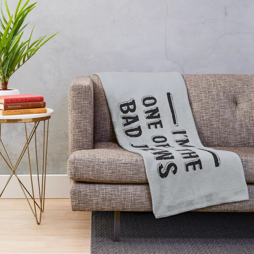 A cozy plush blanket featuring Jewish pride and humor design