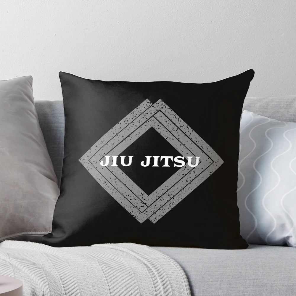 Jiu Jitsu Square Pillow with Unique Martial Arts Design