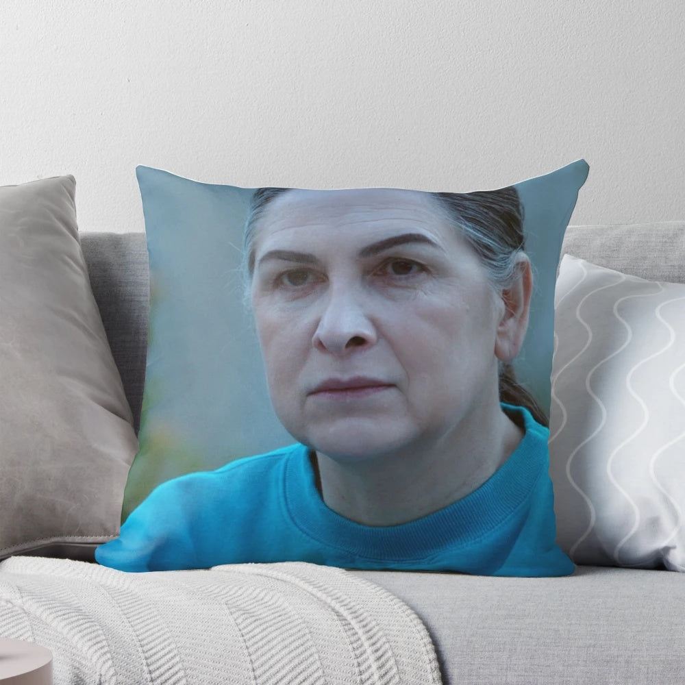 Soft and comfortable pillow featuring the character Joan Ferguson from the Australian TV series Wentworth