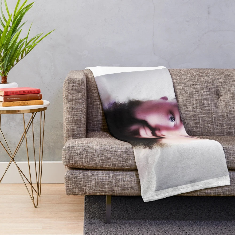 Joeyy Airbrush Square Print Plush Blanket