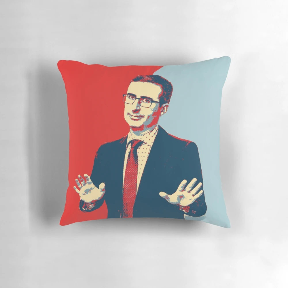 John Oliver - Last Week Tonight Satirical News Pillow