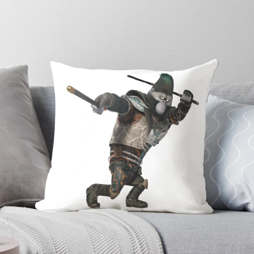 Plush pillow featuring Johnny the gorilla character from the animated film Sing 2