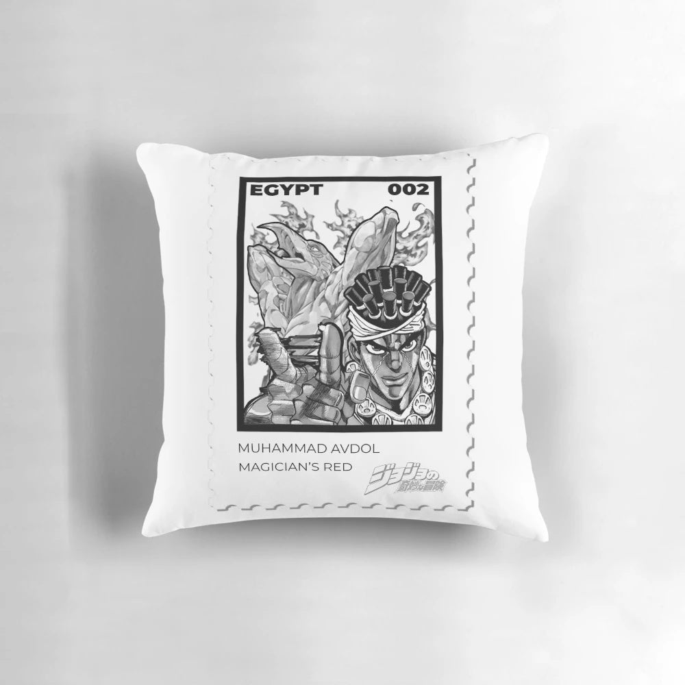 Jojo's Bizarre Adventure Muhammad Avdol Stamp Pillow