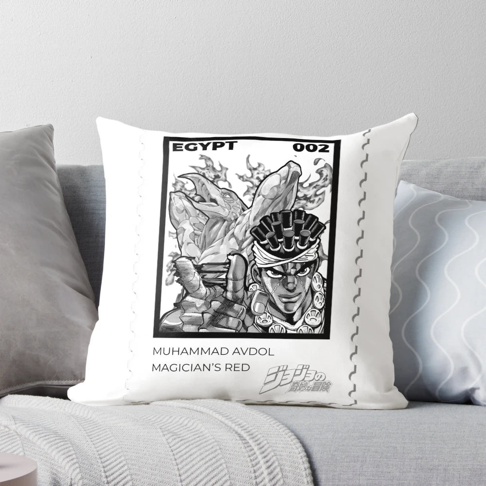 Jojo's Bizarre Adventure Muhammad Avdol Stamp Pillow