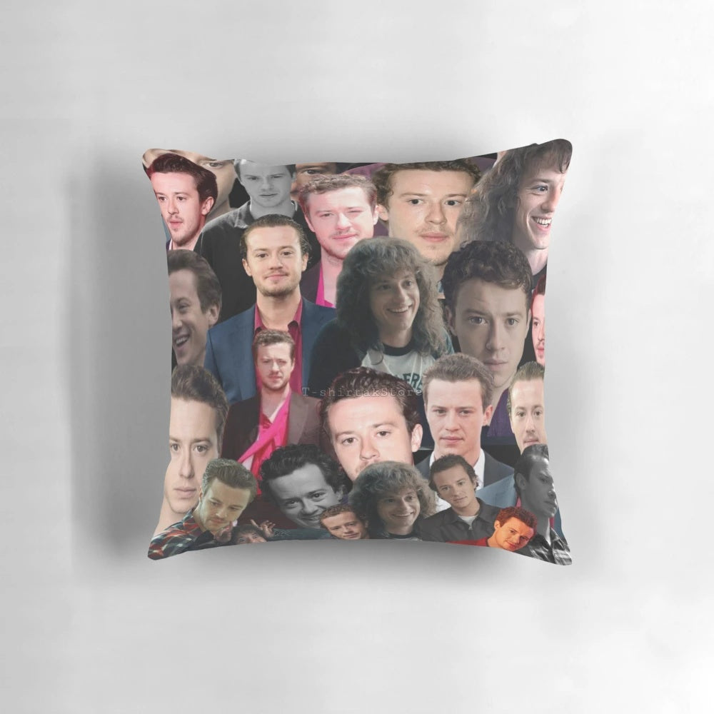 Joseph Quinn Photo Collage Pillow featuring the Stranger Things actor