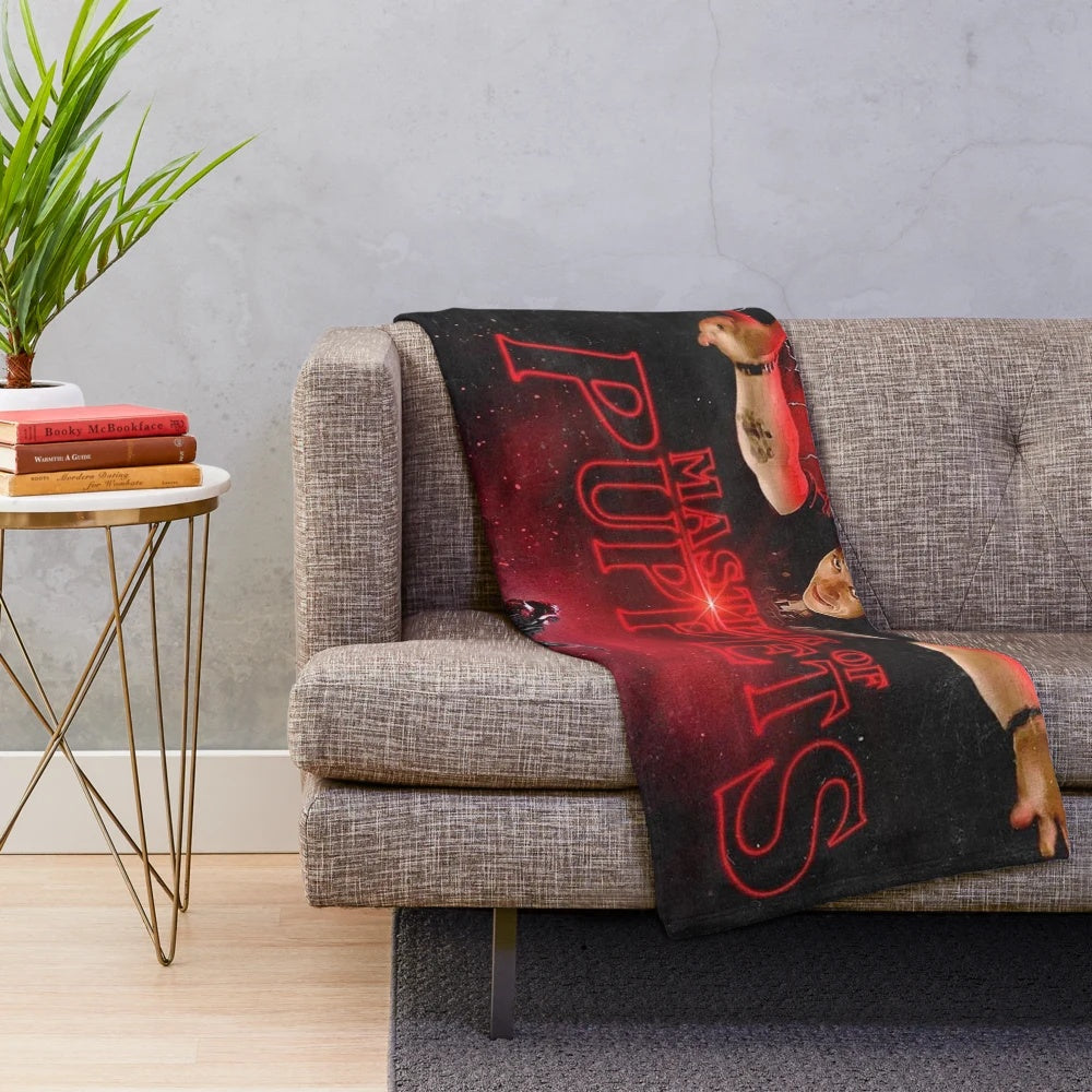 Joseph Quinn Stranger Things Themed Plush Blanket