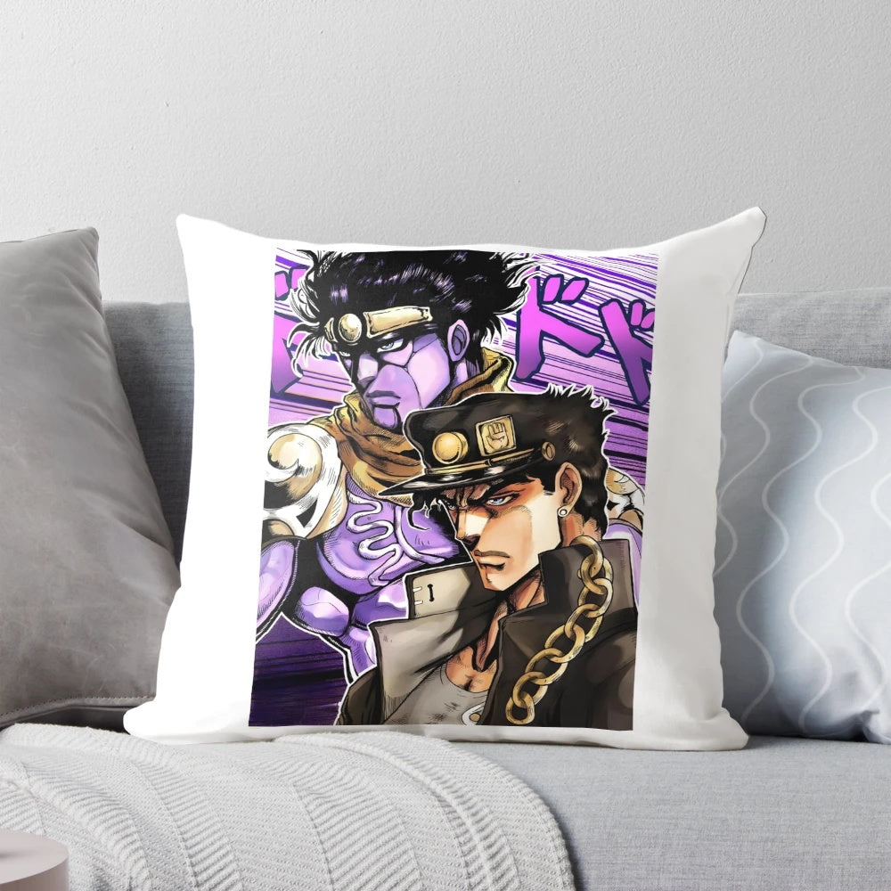 Jotaro Kujo "Yare Yare Daze" anime-inspired decorative pillow
