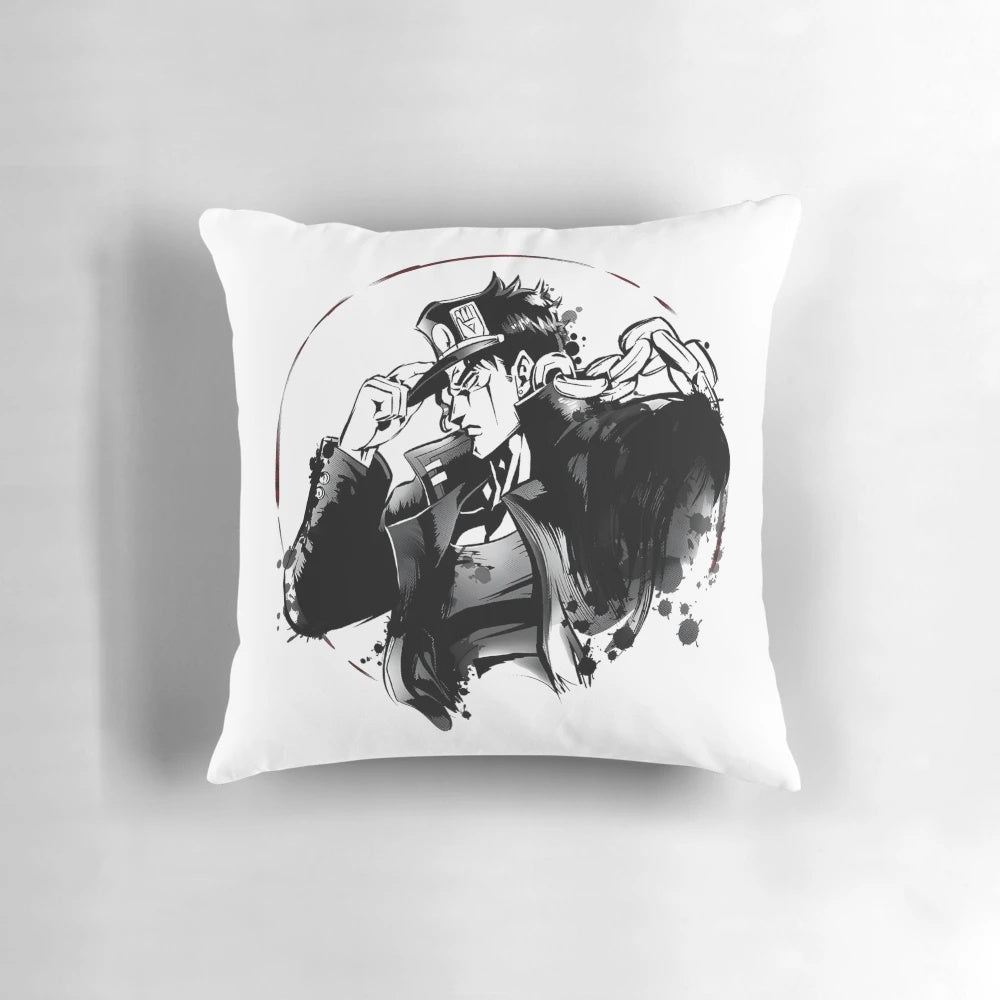 Jotaro Kujo "Yare Yare Daze" anime-inspired decorative pillow