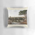 Jubilee Bridge 2011 Pillow showcasing the architectural design of the new bridge in Innisfail, Australia