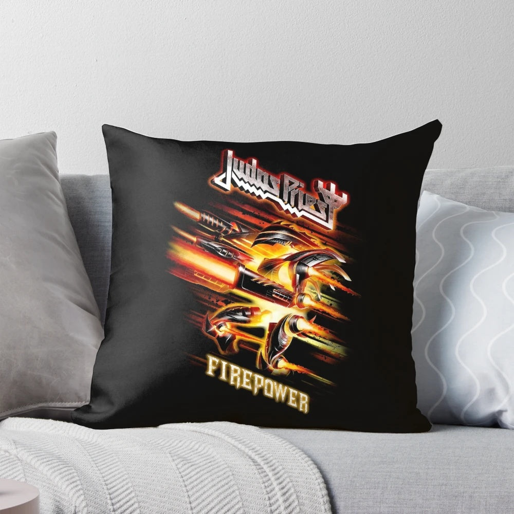 Judas Priest Metalcore Pillow featuring the iconic band's logo and imagery