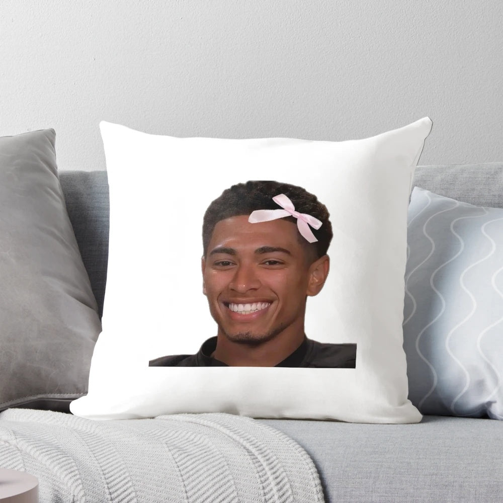 Jude Bellingham Football Player Pillow - Plush Pillow with Iconic UK Soccer Star
