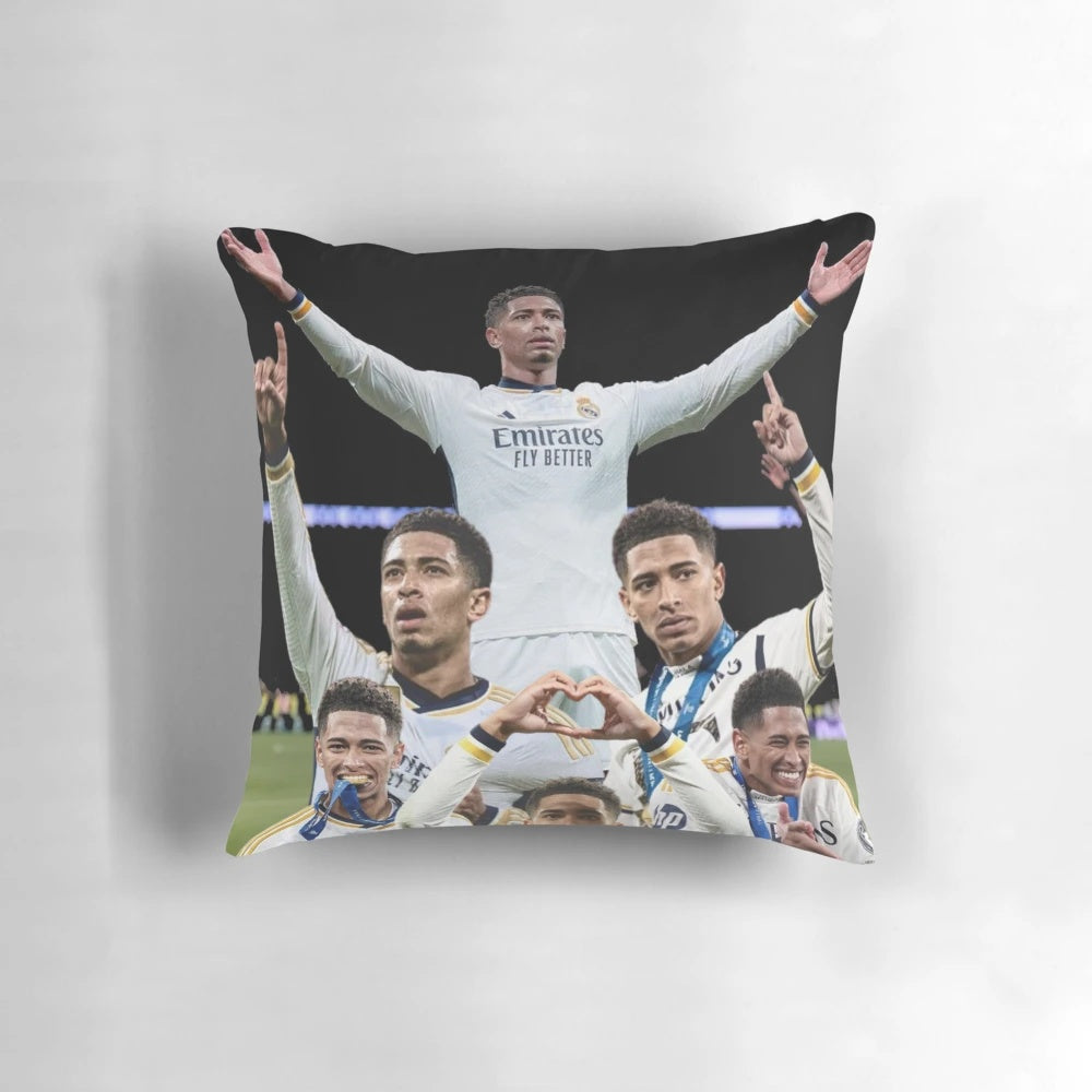 Jude Bellingham poster featuring the England national team midfielder in his Real Madrid kit