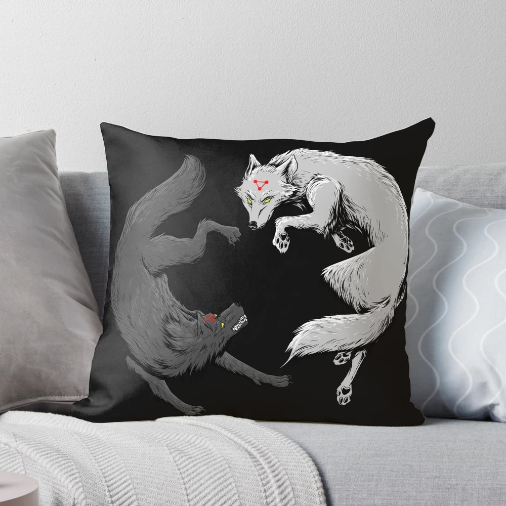 Jujutsu Kaisen inspired "Divine Dogs" anime-themed decorative pillow