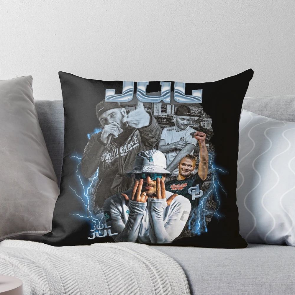 Jul Bootleg 2023 Pillow featuring French rap artists