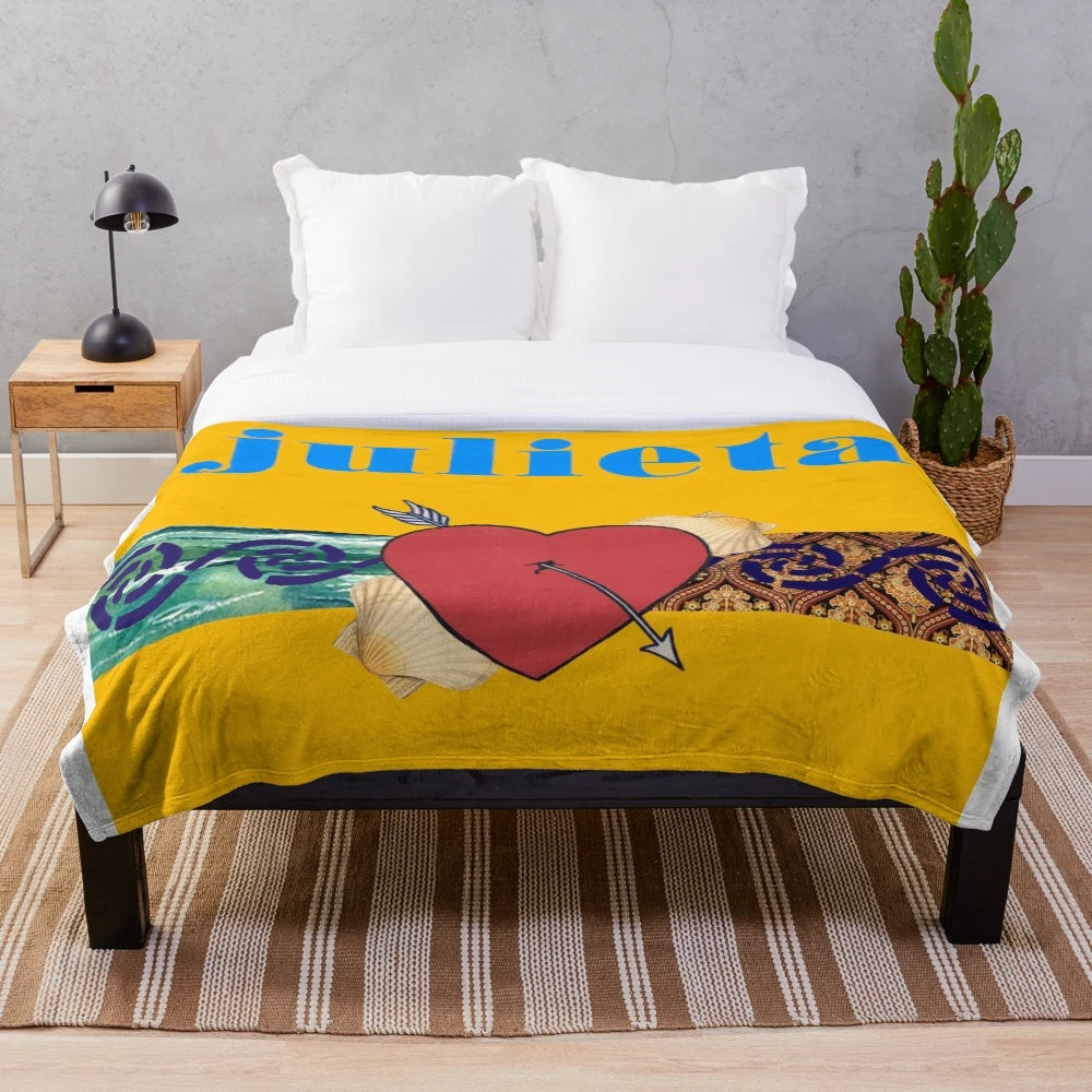 Julieta inspired plush blanket with soft and cozy design