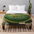 Jumanji-themed plush blanket with jungle and adventure design