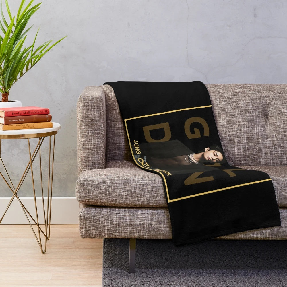 Jungkook Plush Blanket Inspired by BTS Golden Album