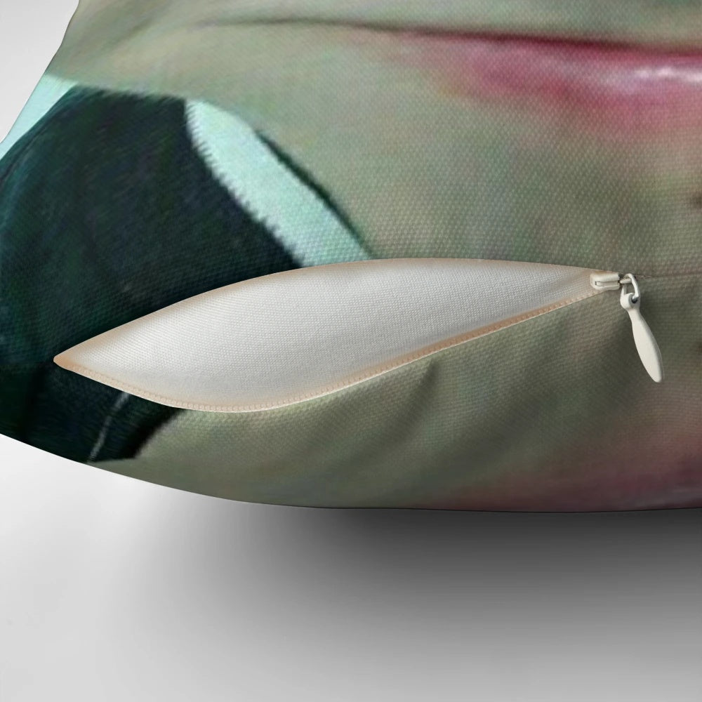 Pillow featuring a Jungkook-inspired meme face from the K-pop group BTS