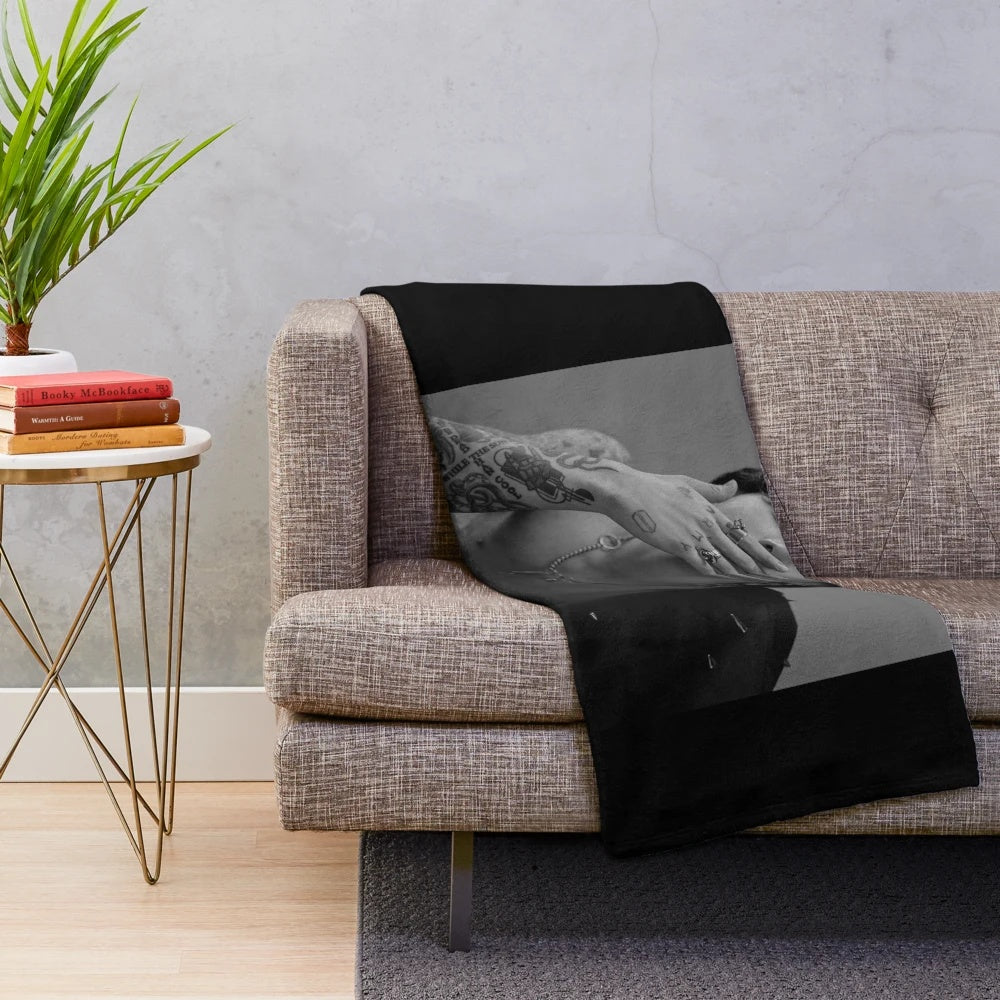 Jungkook seven plush blanket with soft, cozy design