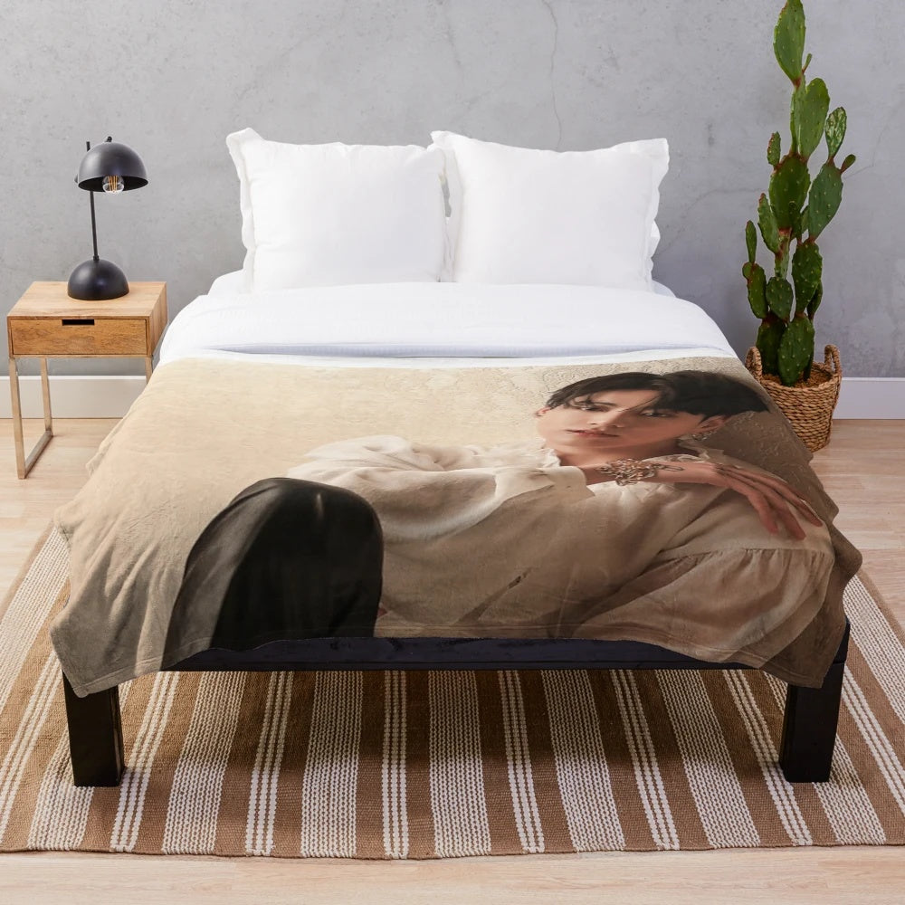 BTS Jungkook 'Time Difference' Concept Photo Plush Blanket