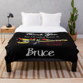Plush blanket featuring digital illustration inspired by Bruce Springsteen's "Jungleland" lyrics