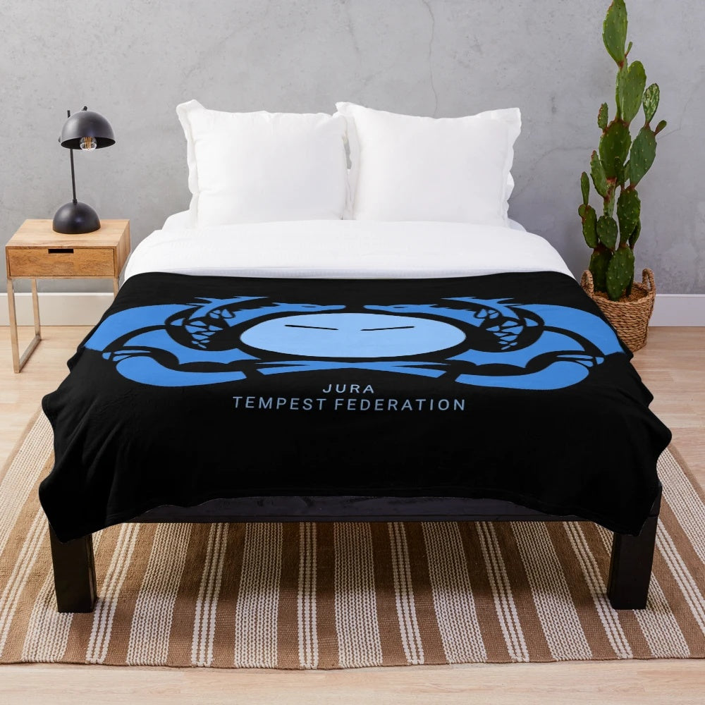 Jura Tempest plush blanket with anime character design