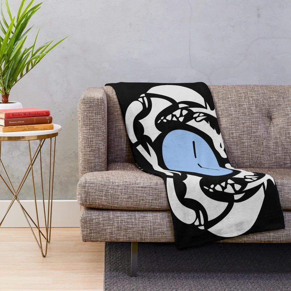Jura Tempest inspired plush blanket featuring characters from the anime "That Time I Got Reincarnated as a Slime