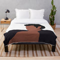 Plush blanket featuring an image of Jeff Goldblum as Dr. Ian Malcolm from the movie Jurassic Park