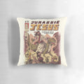 Jurassic Jesus pillow featuring a humorous dinosaur interpretation of Jesus Christ