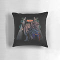 Jurassic Park T-Rex and Dr. Alan Grant illustrated pillow