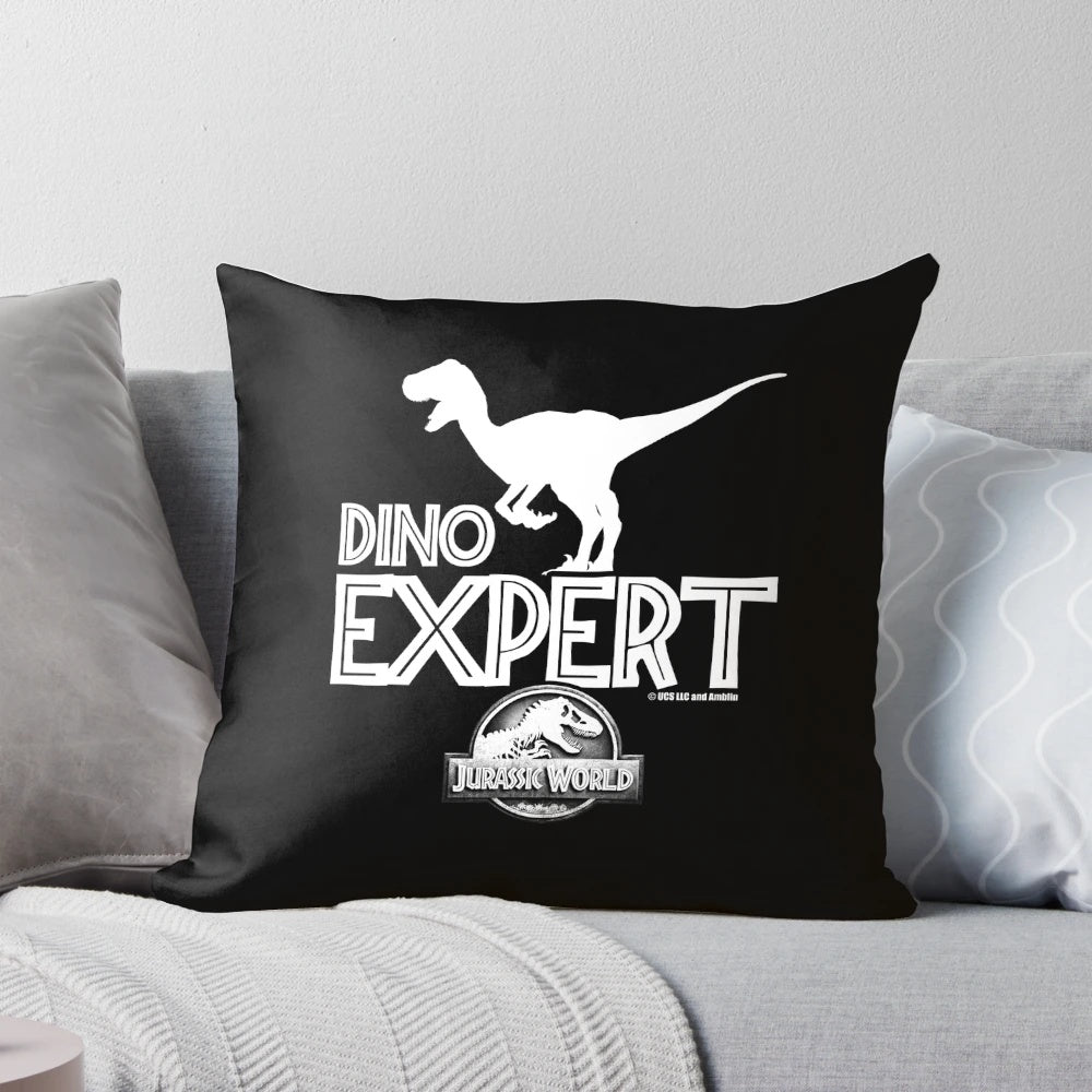 Jurassic World Dino Expert Pillow featuring a dinosaur expert design, ideal for dinosaur enthusiasts
