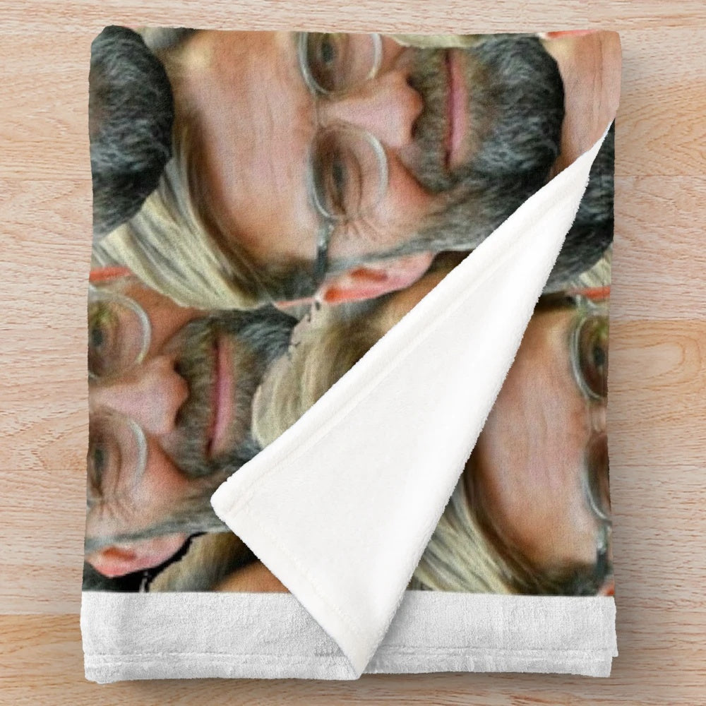 Jurgen Klopp inspired plush blanket for cozy Christmas celebrations