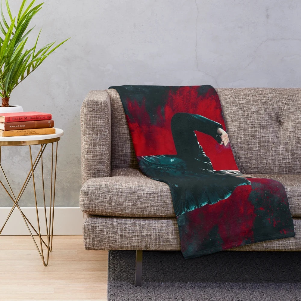 Plush blanket featuring Jurgen Klopp, the Liverpool FC manager