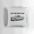 Columbo-themed decorative throw pillow with Peter Falk and Peugeot car