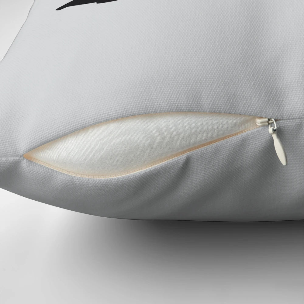 Columbo-themed decorative throw pillow with Peter Falk and Peugeot car
