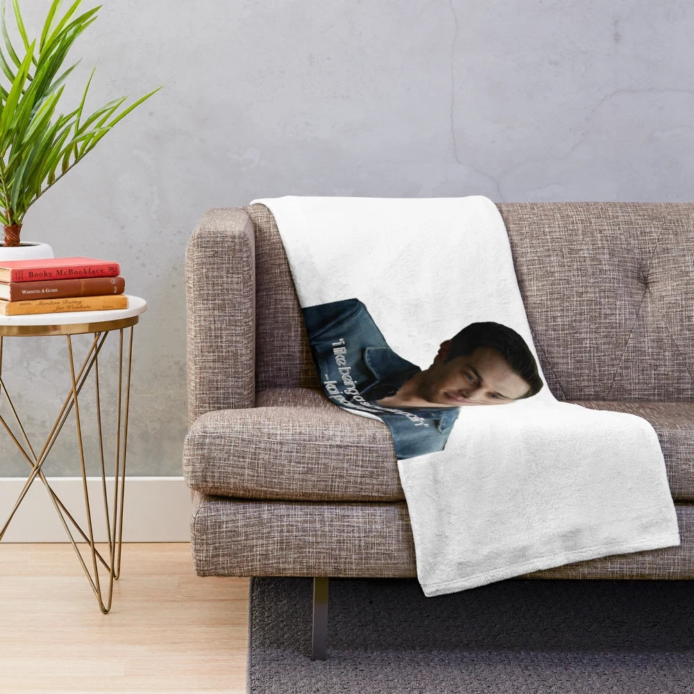 Kai Parker Inspired Plush Blanket featuring characters from The Vampire Diaries