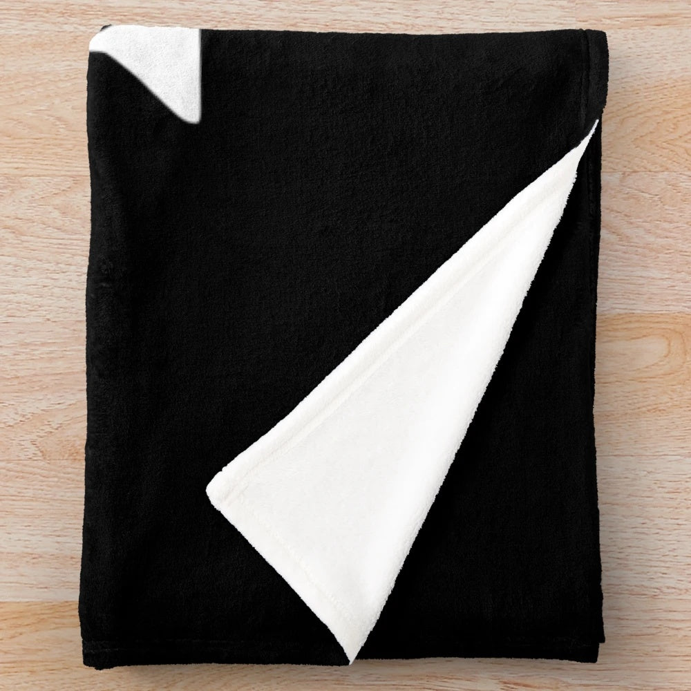 Kaito Kid inspired anime plush blanket with white logo design