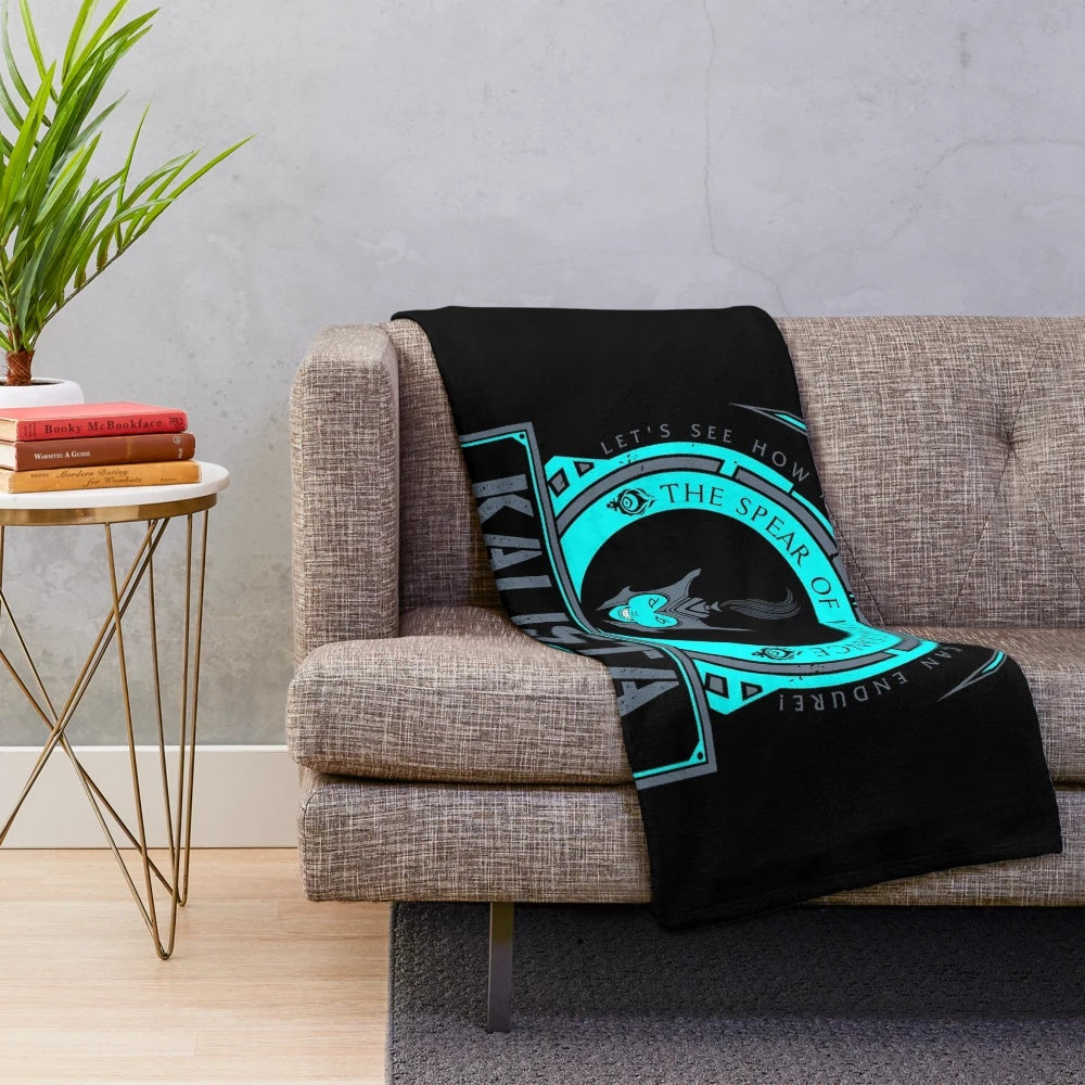 Kalista Inspired Plush Blanket - League of Legends Themed Gaming Throw
