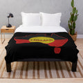 Kamilaroi Aboriginal Map Plush Blanket featuring indigenous Australian art