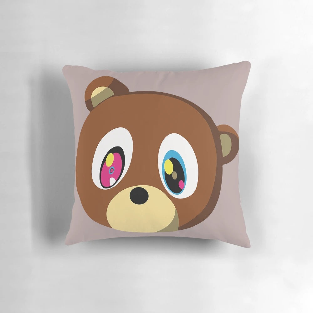 Graduation bears pillow featuring Kanye West's Graduation album artwork