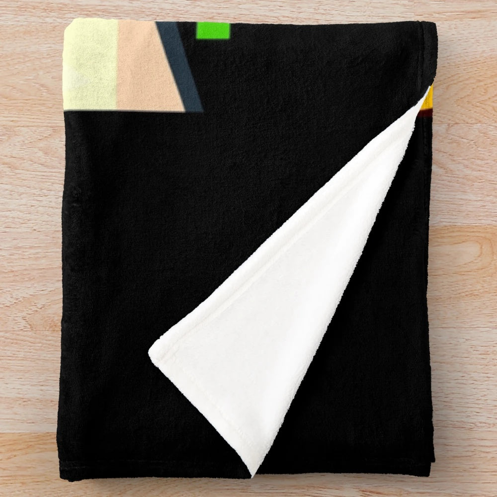 Kanye West inspired plush blanket featuring his discography